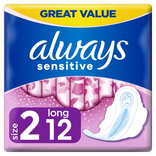 Preisvergleich Produktbild Always Ultra Sensitive Long Binden (Größe 2) Mit Flügeln, 12 Stück