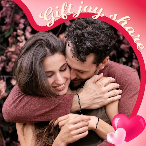 Easycosy Custom Bracelets with Picture inside, Personalized Photo Projection Bracelet, Adjustable Length Bracelet Memorial Gifts for Her Him Girlfriend Boyfriend2