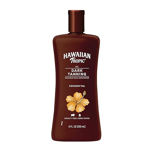Hawaiian Tropic Aceite de bronceado oscuro, SPF 0, 8 onzas líquidas (paquete de 3)