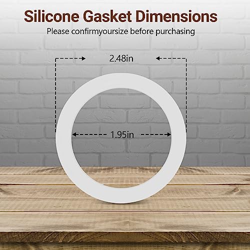 Gasket-Seal-Ring-Replacement-for-Aluminium-Stovetop-Coffee-Maker-Pots-3-Cups-4-Cups-Spare-Food-Grade-Silicone-Better-Than-Rubber-8-PACK Gasket Seal Ring Replacement for Aluminium Stovetop Coffee Maker Pots 3 Cups 4 Cups Spare Food Grade Silicone Better Than Rubber 8 PACK