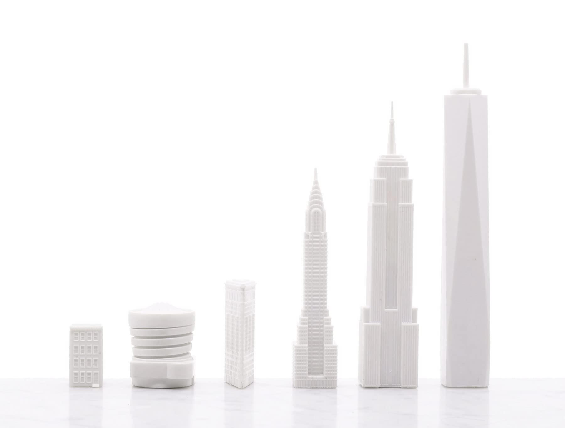 Jeu D'échecs Skyline Chess Tokyo Edition - Design Ville - 38x38 Cm - Bois Et Acrylique