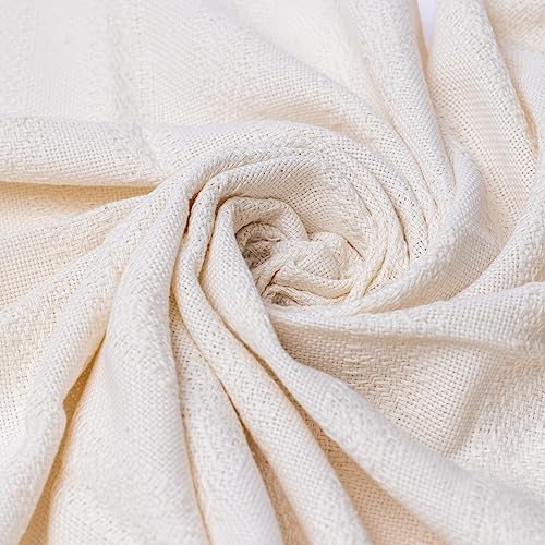 Mexican Rebozo Shawl, Ideal for Natural Birth, Doula Massage, 98.5", Ivory4