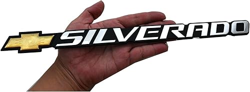 Miniatura 1 de Calcomanía adhesiva 3D elevada y fuerte para placa de identificación de automóvil, para Bowtie Silverado 1999-2007 Chevy 1500 HD 2500 HD 3500 HD