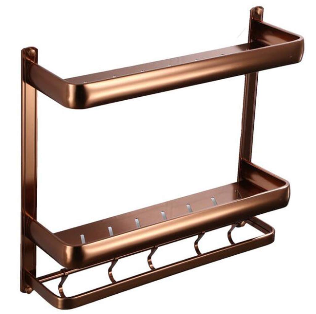Estante, Revestimiento de Estante de Montaje en Pared, Estante Dorado Estante de Almacenamiento de Función de Casa Pequeña de Hierro Forjado,Oro