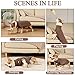 Hjyokuso Hundepullover, Fleece Hundemantel, Warmer und Leichter Pulli für Kleine Mittelgroße Große Hunde, Wintermantel, Outdoor Hundejacke - Braun