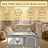 51sxfyjx6nl - Baby Playpen 50 x 50 Inch Play Pen Playards, Playpen for Babies and Toddlers, Baby Playard for Indoor & Outdoor Active Center Game Fence, with Skin-Friendly Fabric and Soft Breathable Mesh Grey