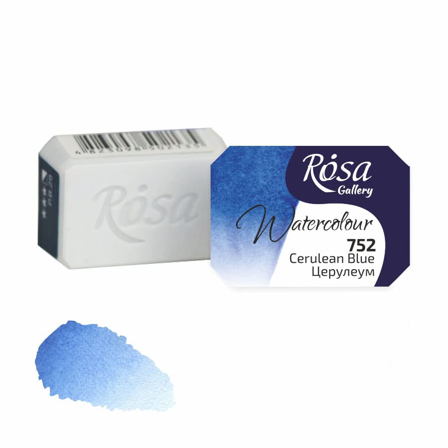 Rosa Gallery Extra fine Watercolor, Single full pan 2.5ml each (Cerulean blue)