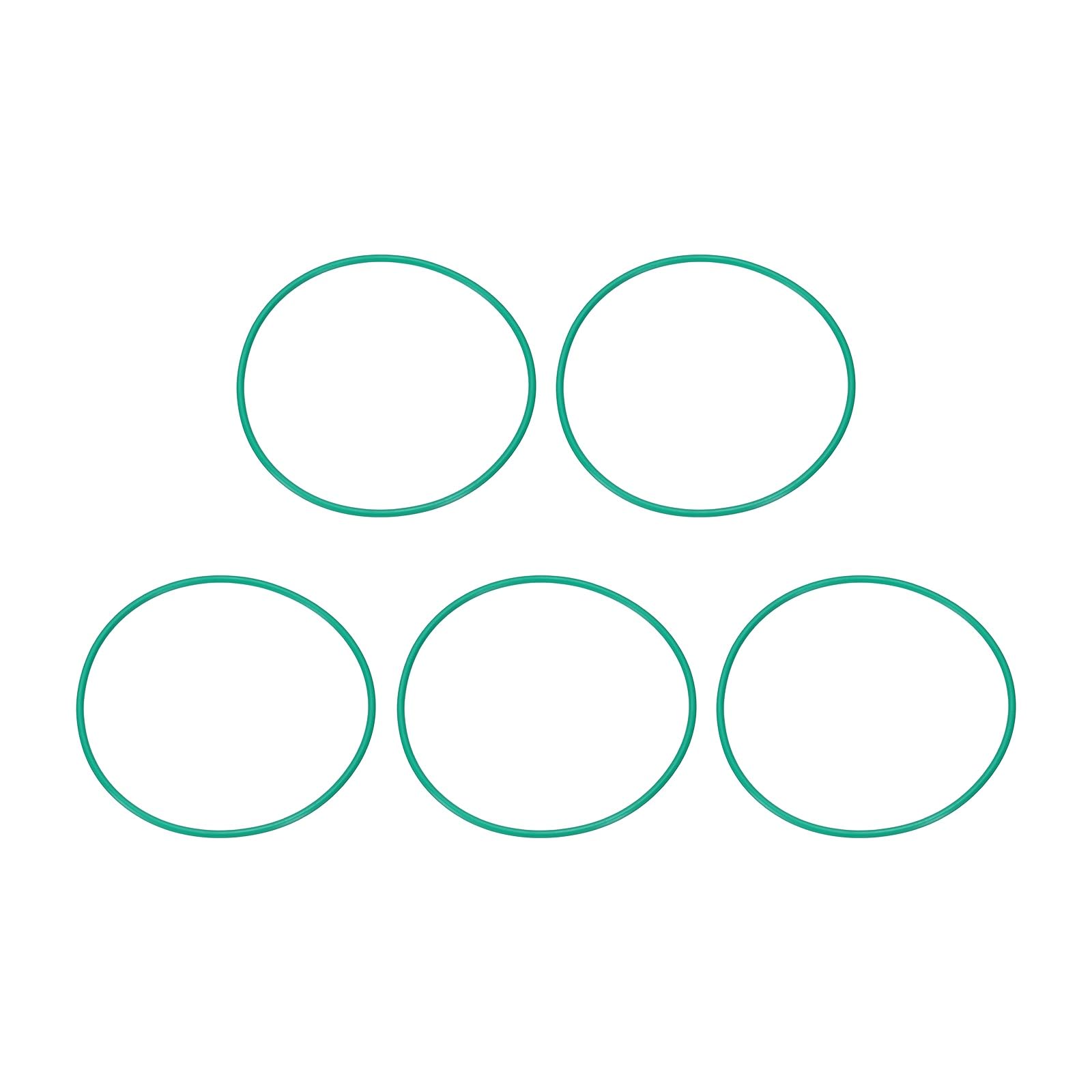 sourcing map 5 Pcs Fluorine Rubber O-Rings 88mm OD 83.2mm ID 2.4mm Width Round Sealing O Ring Seal Gasket for Industrial Engines Plumbing Faucet Hose Automotive