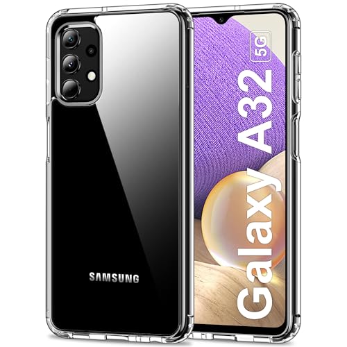 HOOMIL Funda para Samsung Galaxy A32 5G, Anti-Amarillo Transparente, Carcasa Antigolpes - HD Clara