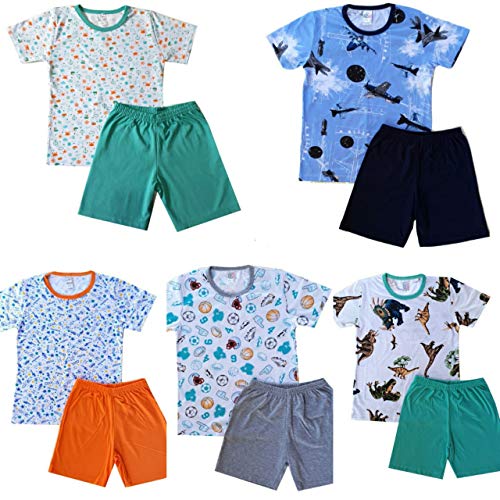 Kit com 4 Pijama Infantil Menino em Algodão - Estampados - 1 ao 16