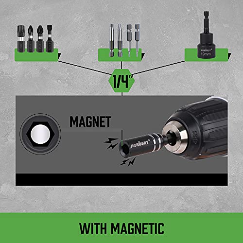 Swanlake Garden Tools Swanlake 1/4"Magnetic Extension Socket Drill Bit Holder,10Pcs Screwdriver Extension thumb #2