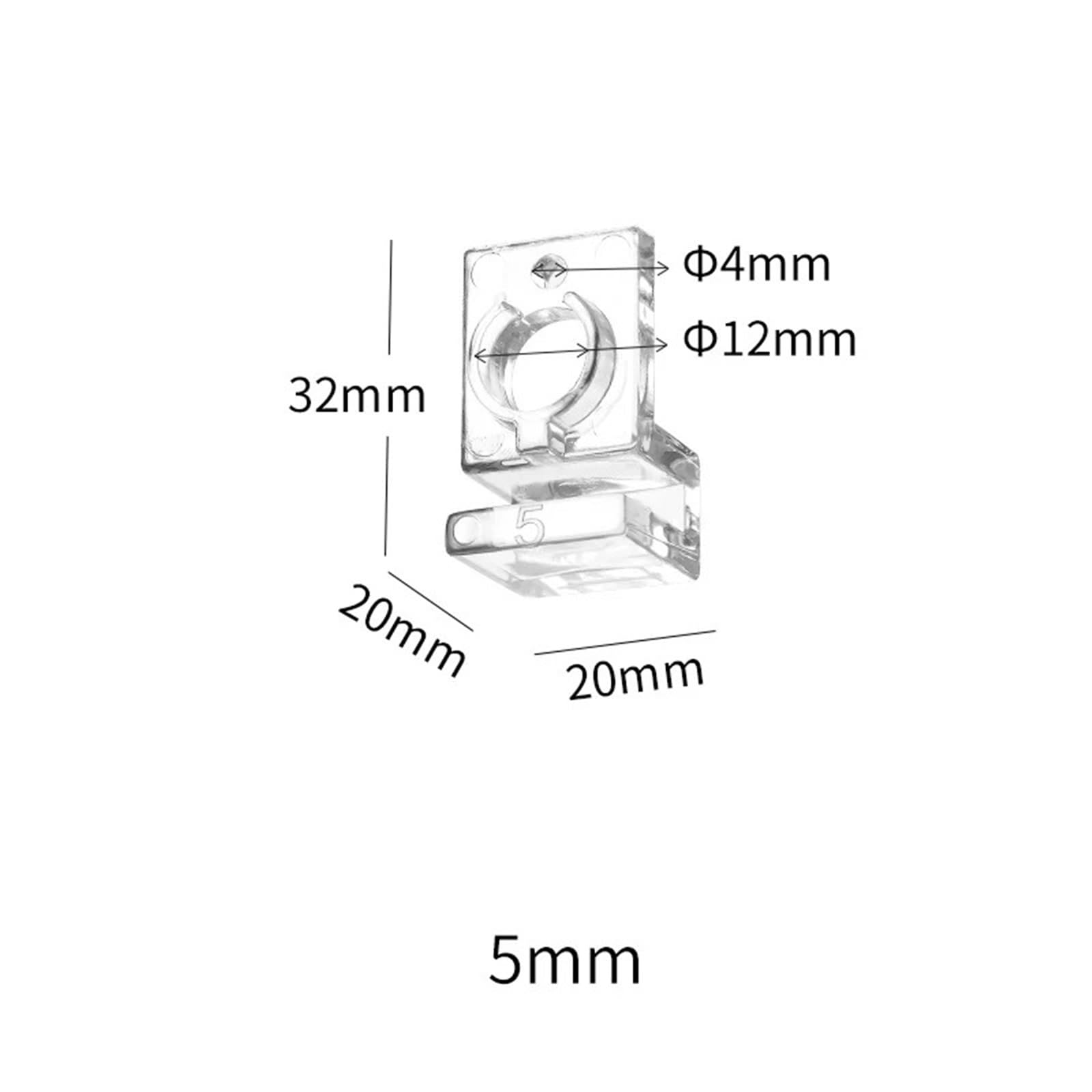 24 Stück Acryl-Klemmen für Aquarien, stabile Unterstützung für Aquarium-Deckelabdeckung
