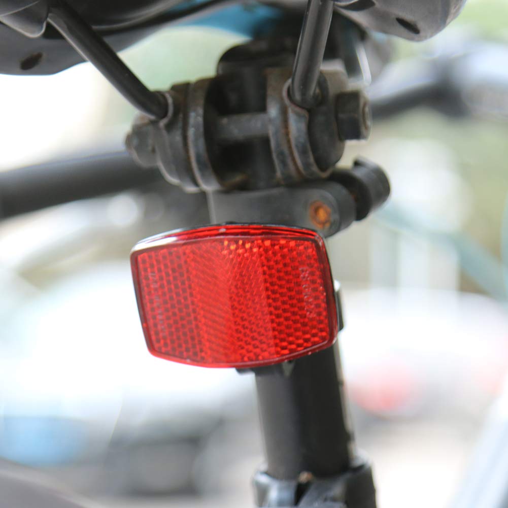 Lot De 3 Réflecteurs Vélo – 2 Arrière (rouge), 1 Avant (blanc) – Occasion