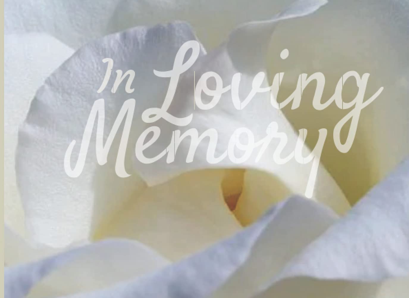 In Loving Memory Funeral Guest Book With White Lily: Celebration of Life Guest Book: Memorial Guest Book Condolence Book Remembrance Book for Funerals ... Book Guest Registry Lines for Names Messages