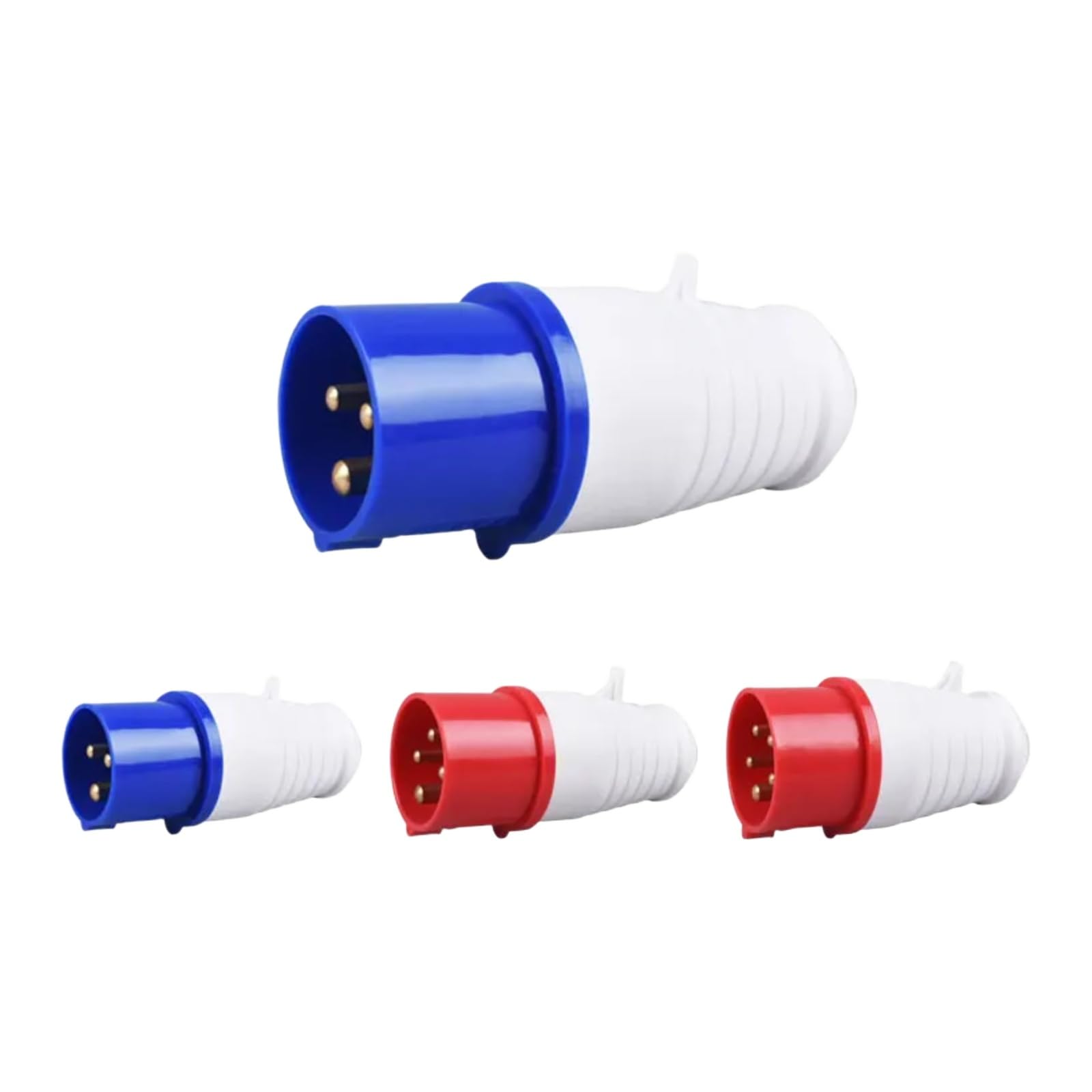Conector de enchufe industrial IP44 para pared 32A de 4 polos