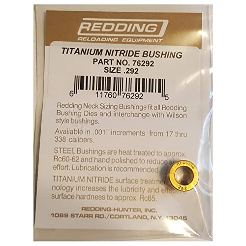 REDDING .292in Titanium Nit Neck Sizing Bushing (76292)