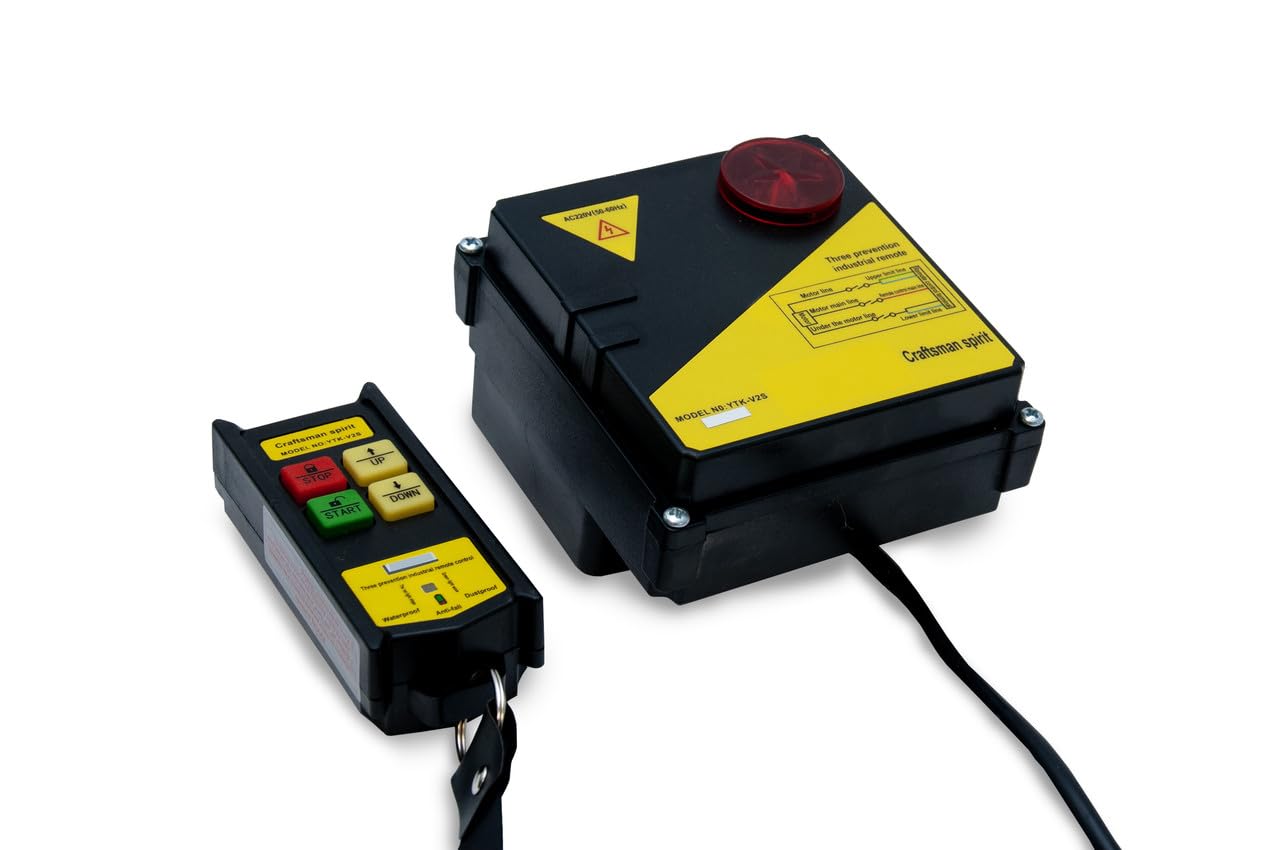 Dragon Winch Telecomando Wireless per Verricello Industriale DWI 100/200 HD 230V – Kit Radio Comando per Paranco Elettrico e Argani – Controllo Remoto di Precisione