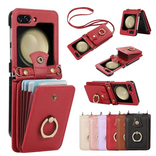 Protège-charnière Galaxy Z Flip 5 rouge pour sécuriser vos vidéos mains libres