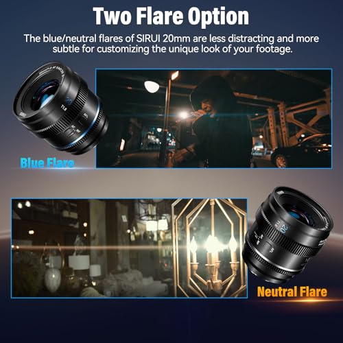 SIRUI 20mm T1.8 1.33X Anamorphic Lens, S35 Format Autofocus for Z Mount Cameras, Z5, Z50, Z6/6II, Z7/7II, ZFC, Z8, Z9 (Z Mount, Neutral Flare) - Image 5