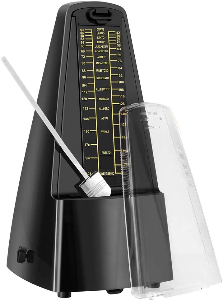AUPHY Métronome Mécanique Avec Cloche, Rythme Précis Facile Utiliser