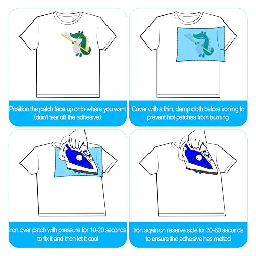 Toppe Termoadesive Bambini Dinosauro 17 Pezzi