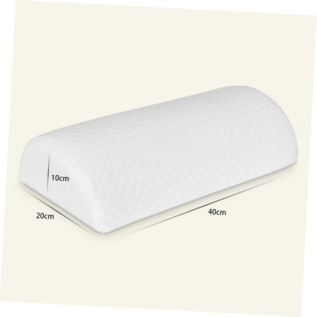 VILLCASE Almohada de Pierna Viscoelástica Ergonómica Media Luna para Dormir de Lado Cojín Lateral de Apoyo para Aliviar Presión y Mejorar Circulación para Cama y Hogar