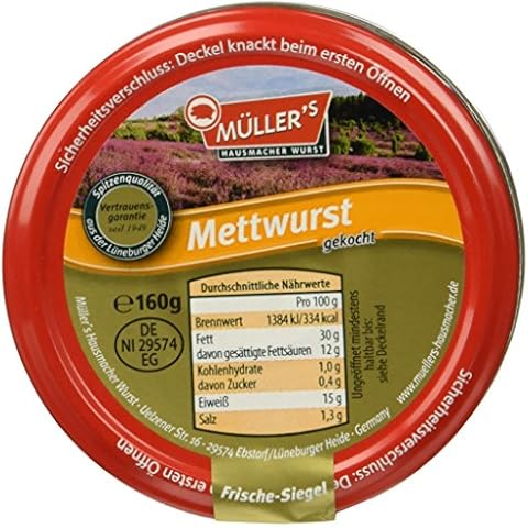 Müller's Mettwurst, 6er Pack (6 x 160 g) Cover