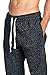 PROGO USA Men's Joggers Sweatpants Basic Fleece Marled Jogger Pant Elastic Waist (Large, Marled Black)