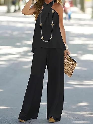 Damen Satin Set 2-teilig - Bequemer Loungeanzug Mit Weiter Hose