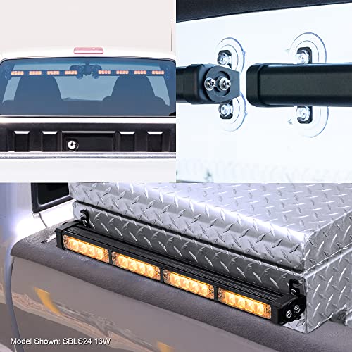 Lamphus Solarblast Sbls14 4W Led Strobe Warning Deck Light Bar - Amber #TOP2
