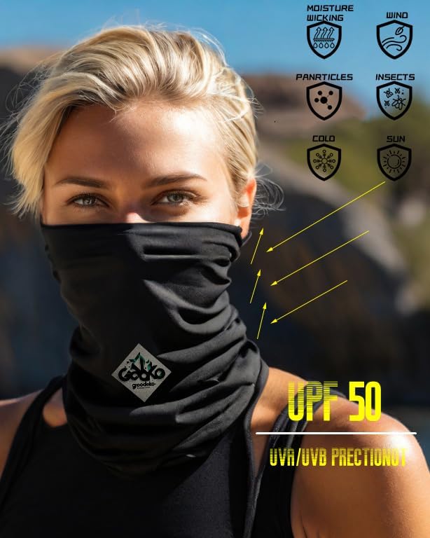 Miniatura 3 de Neck Gaiters,Sun UV Protection Seamless Skull Bandanas,Gator Joker Face Cover Scarf Mask for Men Women outdoor sports