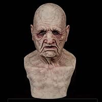 Vista 2 de Máscara de Halloween aterradora, máscara espeluznante súper suave, cosplay del demonio malvado, vestido elegante para fiesta de disfraces