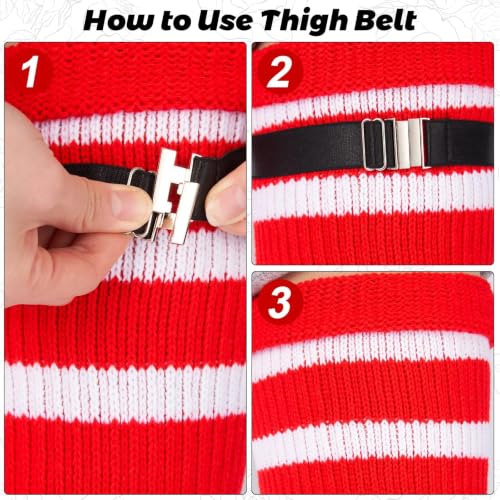 Image of LOUSGUTA Plus Size Thigh High Socks for Thick Thighs- Extra Long Womens Cable Knitted Over Knee High Leg Warmer