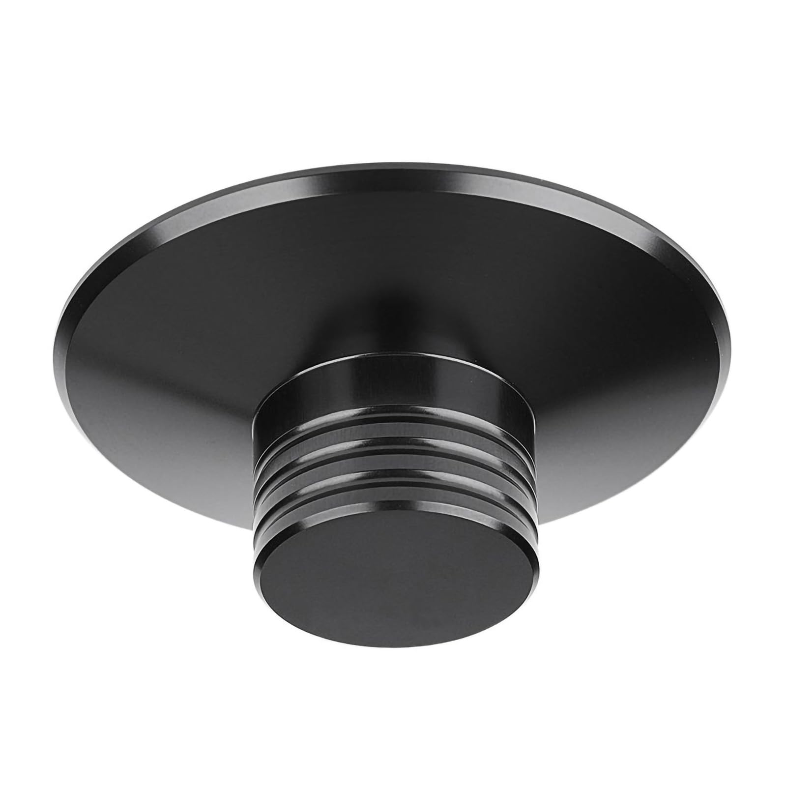 Denash Stabilizzatore Disco per Giradischi in Vinile LP, Giradischi bilanciato in Alluminio con Giradischi Metallico(Nero)