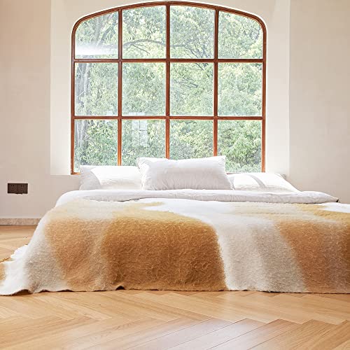 Zonli Throw Blanket For Couch Wavy Gradient Lightweight Soft Plush Fuzzy Cozy Blankets And Throws With Tassels For Bed 57X 75 Inches Loop Yarn Boucle Pastoral Style Blankets #TOP5