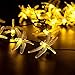 Produktbild Aohro Solar Lichterkette Libelle LED Lights 6.5M 30 LEDs String Lights Wasserdicht Dekoratives Licht für Garten, Weihnachten, Outdoor Party, Balkon, Hochzeit, Fest Deko usw(Warmweiß)