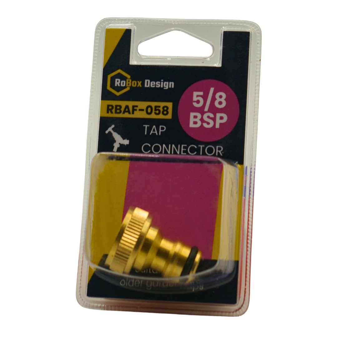 Robox Design 5/8 BSP Solid Brass Tap Connector