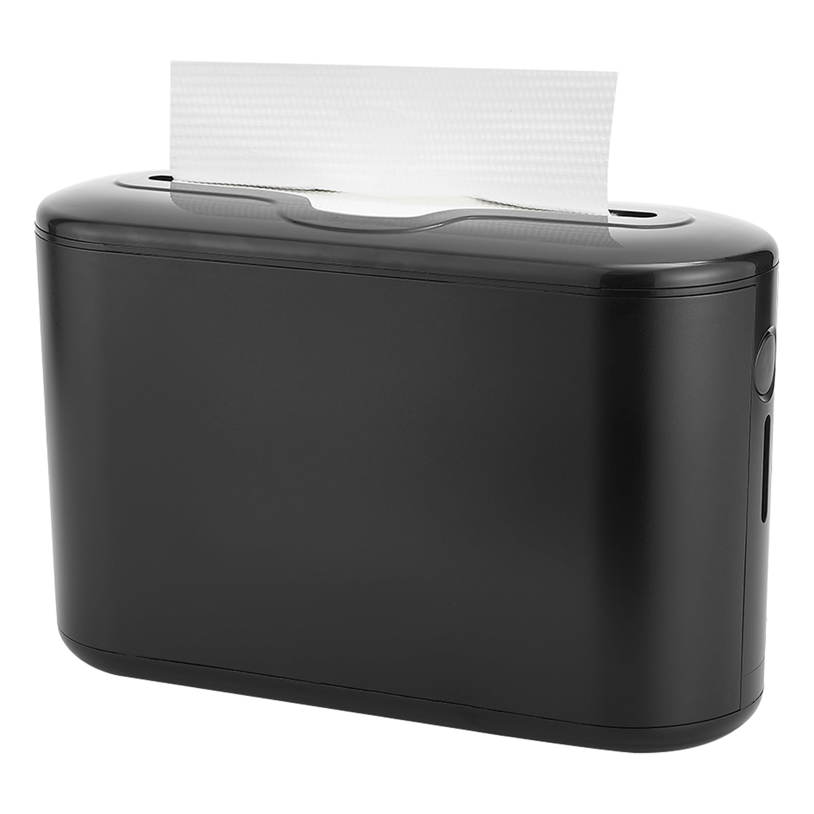 Dispensador de toallas de papel multipliegue, color negro | Base de ABS antideslizante, se adapta a toallas triples, plegables en C y plegables en Z, para baños, cocinas y uso comercial