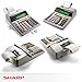 Sharp EL-1801V Ink Printing Calculator, 12-Digit LCD, AC Powered, Off-White, Ideal for Business & Office Use, Easy-to-Read Display & Durable Design