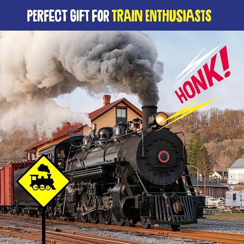 Image of Train Sound Effects Machine - 16 Sounds - Gifts for Teen Boys - Gift for 7 8 9 10 11 12 Year Old Boys - Cool Gadgets - Train Whistle for Kids & Adults - Fun Toys for Boys 8-10 - Basket Stuffer