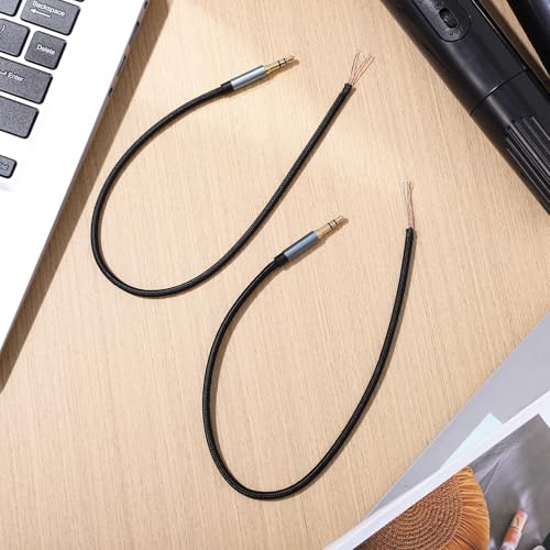 2 Piezas Cable de Audio Jack 3.5mm Macho a Macho 30cm miniatura 7