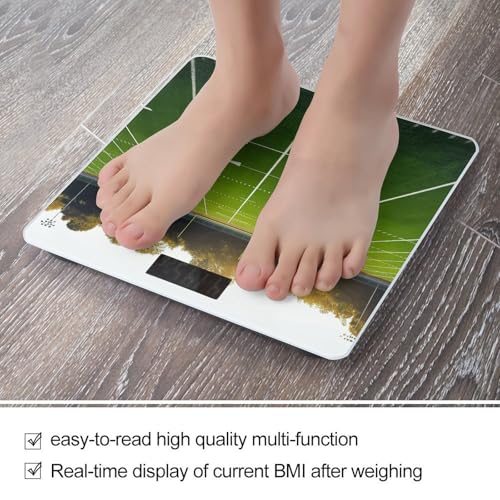 Báscula digital de baño con vidrio templado y pantalla LCD miniatura 5