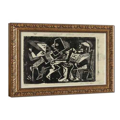 Toile Three Men on A Bench Louis Schanker pour créer un coin lecture inspirant