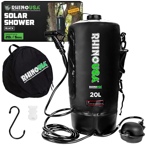 Rhino USA Douche Solaire Portable 20L pour Camping...