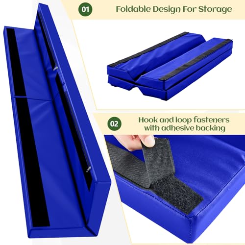 Image of Wonderjune Wall Corner Guards Edge Protector Heavy Duty Foam Corner Protectors for Wall Waterproof 2 Sides Padding for Gyms, Basketball Court, Kindergarten, Playrooms, Garages(6ft,Blue)