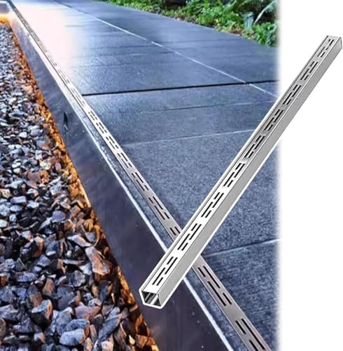 Canal d'évacuation de ruissellement d'eau robuste pour jardin