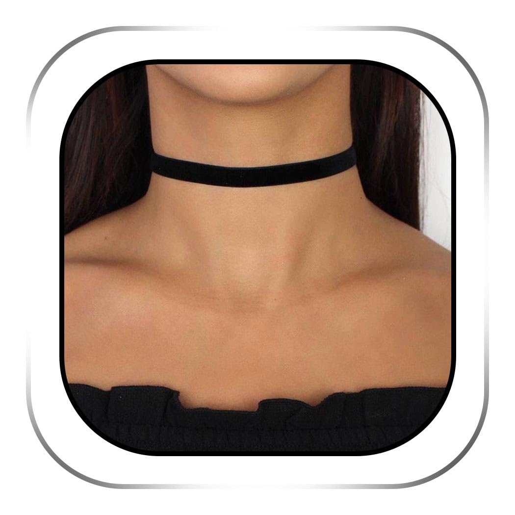 Black Velvet Choker Necklacce Collar Necklaces for Women