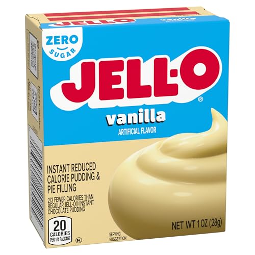 Image of Jell-O Instant Pudding & Pie Filling Mix, Vanilla Flavored, Creamy Dessert Mix for Baking, Pies & No-Bake Recipes, 1 oz (Pack of 6)