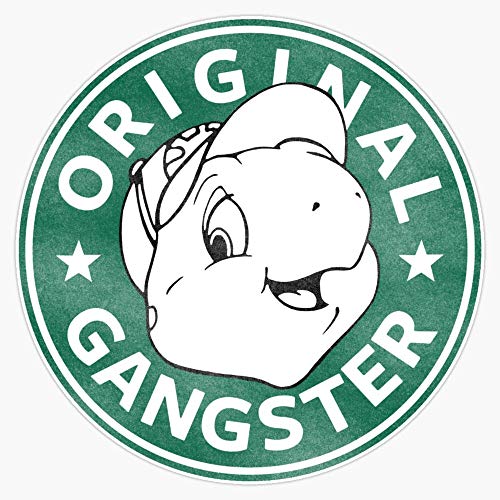 Franklin The Turtle - Coffee Design Sticker Vinyl Decal Wall Laptop Window Car Bumper Sticker 5'