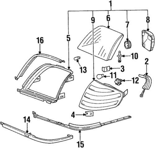 Genuine Mercedes-Benz Bezel 129-826-03-59